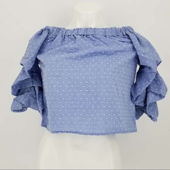 Romeo & Juliet Couture Off Shoulder Blouse - Picture 3 of 7